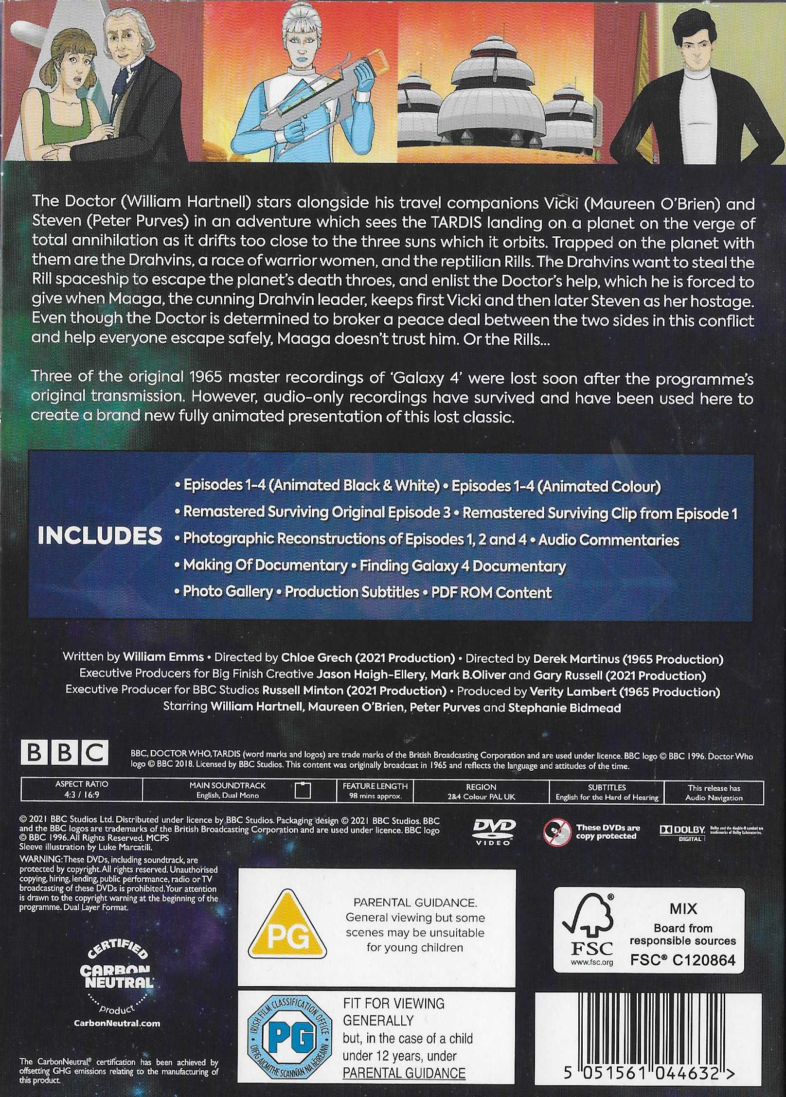 Picture of BBCDVD 4463 Doctor Who - Galaxy 4 by artist William Emms from the BBC records and Tapes library